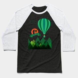 Hot Bear Ballooning Baseball T-Shirt